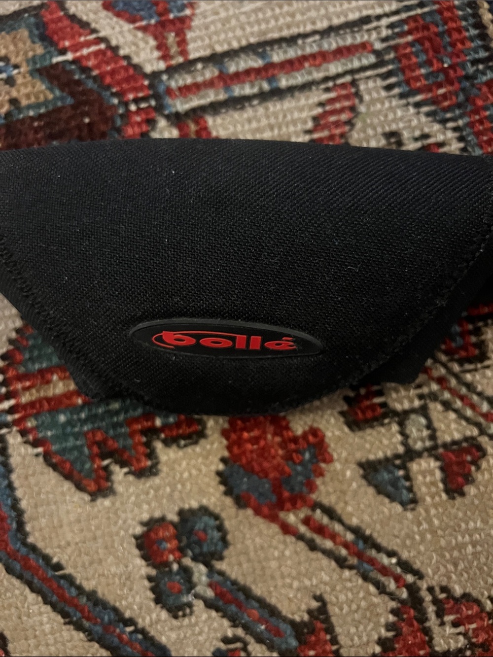 Bolle Black Sunglasses Pouch with Red Logo